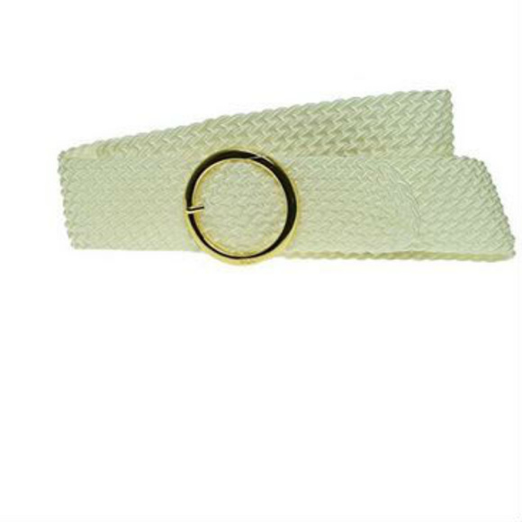Lauren Ralph Lauren Accessories - Ralph Lauren Braided Woven Belt White Large